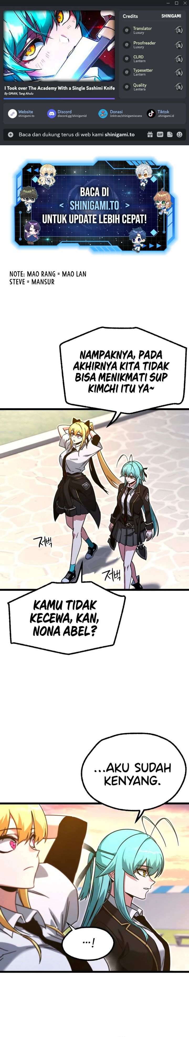 I Took over The Academy With a Single Sashimi Knife chapter 59