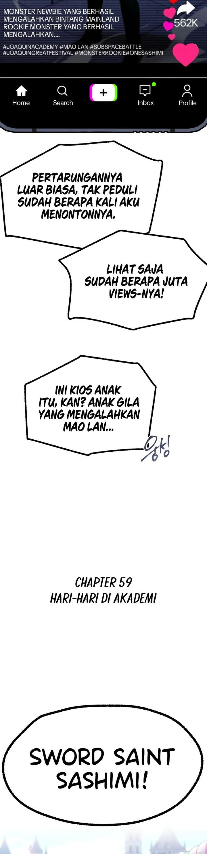 I Took over The Academy With a Single Sashimi Knife chapter 59