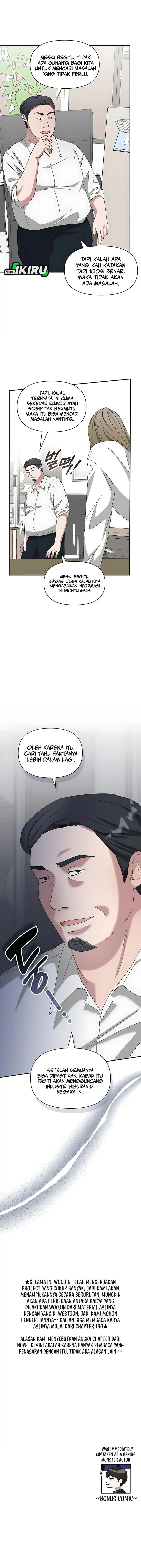 I Was Immediately Mistaken for a Monster Genius Actor Chapter 68 Bahasa Indonesia