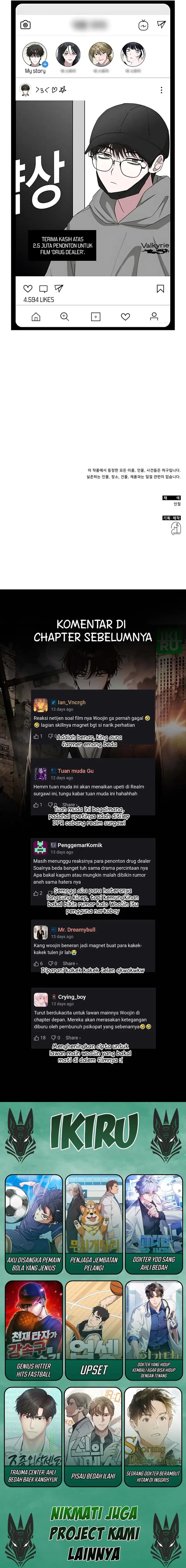 I Was Immediately Mistaken for a Monster Genius Actor Chapter 68 Bahasa Indonesia