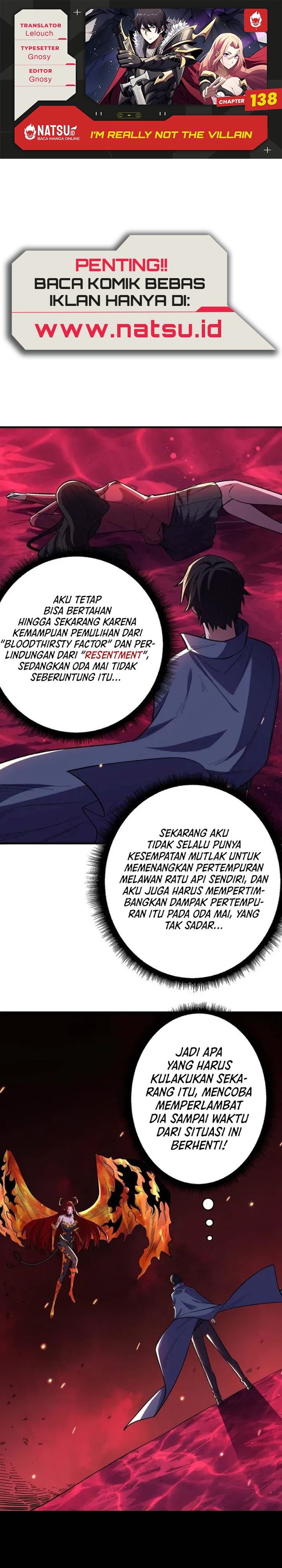 I’m Really Not The Villain Chapter 138 Bahasa Indonesia