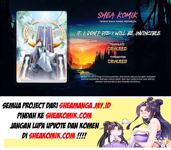 If I Don’t Die, I’ll Be Invincible Chapter 15 Bahasa Indonesia