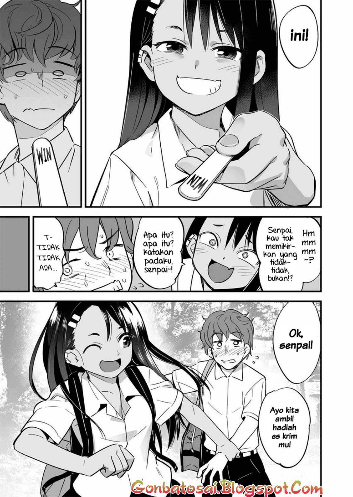 Ijiranaide, Nagatoro-san Chapter 08.3 Bahasa Indonesia