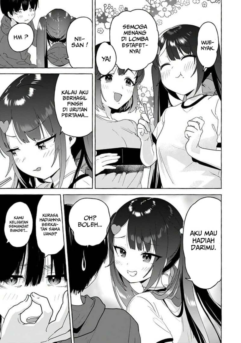 I’m Sandwiched Between Sweet and Spicy Step-Sisters (Amakara Gishimai ni Hasamarete Masu) chapter 23