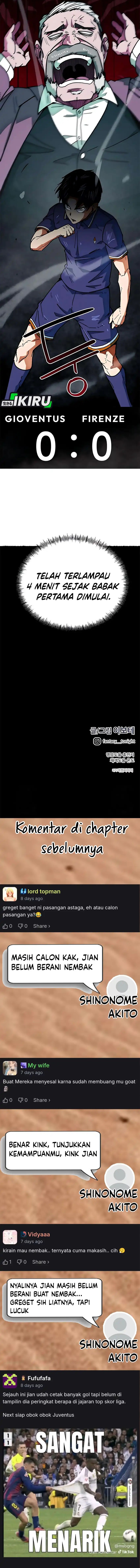 I’m Being Misunderstood as a Soccer Genius Chapter 50 Bahasa Indonesia