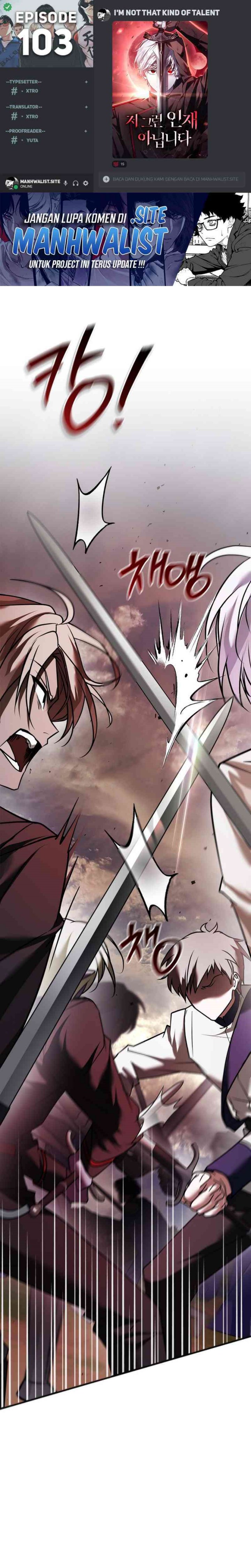 I’m Not That Kind of Talent Chapter 103 Bahasa Indonesia