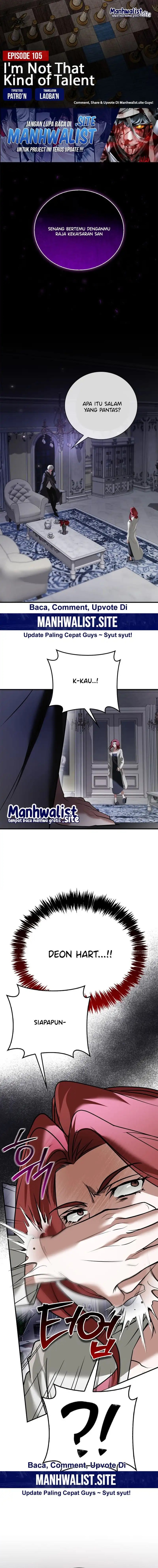 I’m Not That Kind of Talent Chapter 105 Bahasa Indonesia