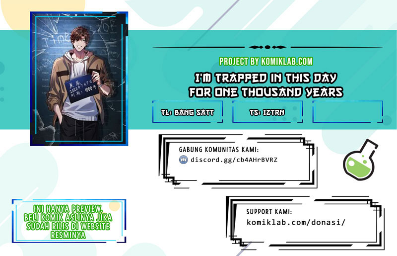 I’m Trapped in This Day for One Thousand Years Chapter 20 Bahasa Indonesia
