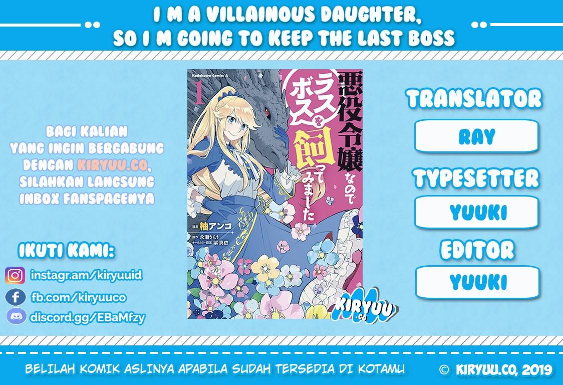 I’m a Villainous Daughter so I’m going to keep the Last Boss chapter 3