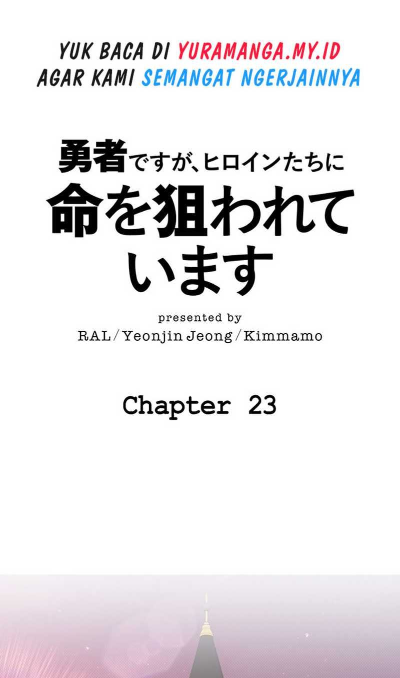 I’m the Hero, but the Main Heroines Are Trying to Kill Me Chapter 23 Bahasa Indonesia