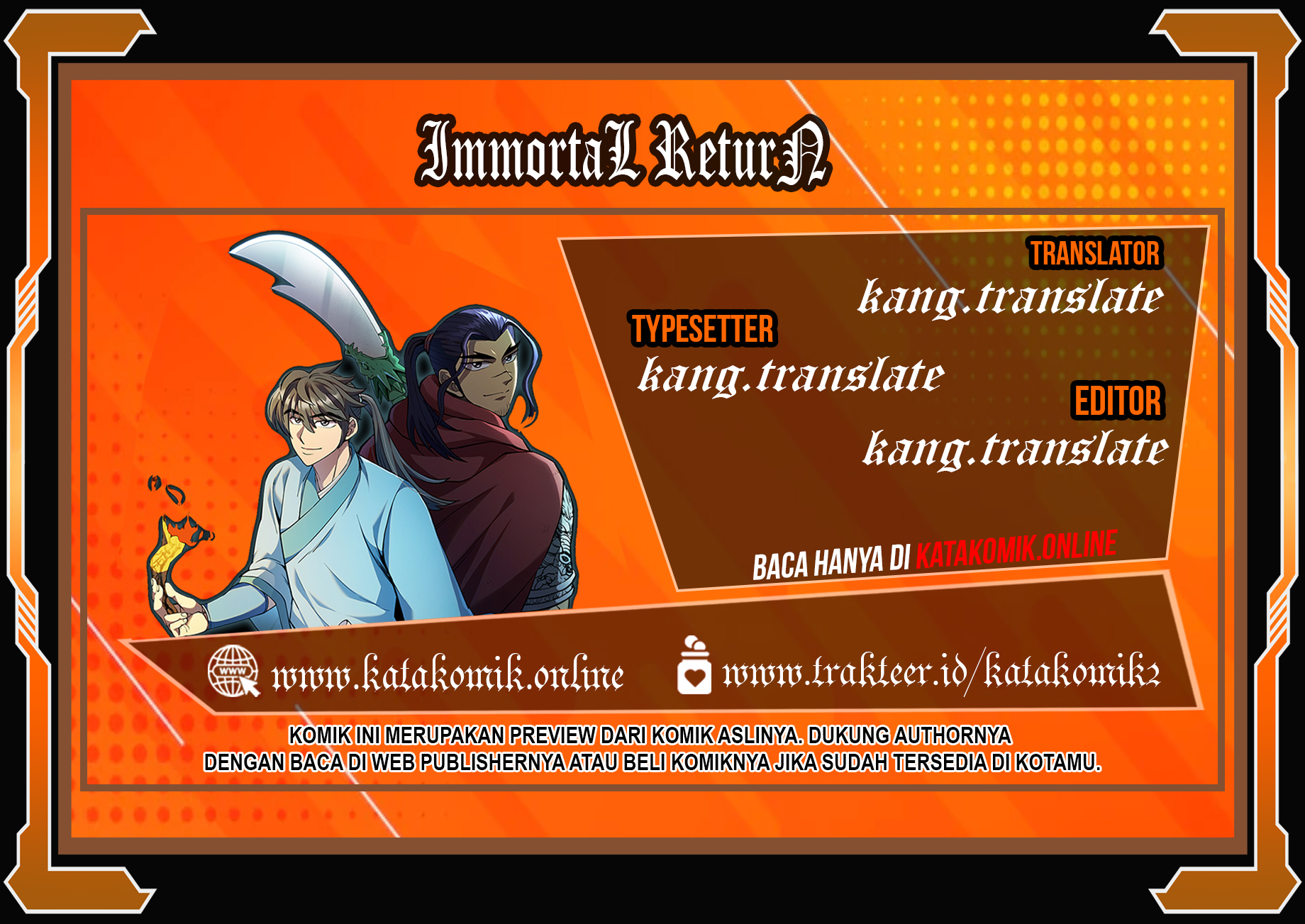 Immortal Return Chapter 20 Bahasa Indonesia