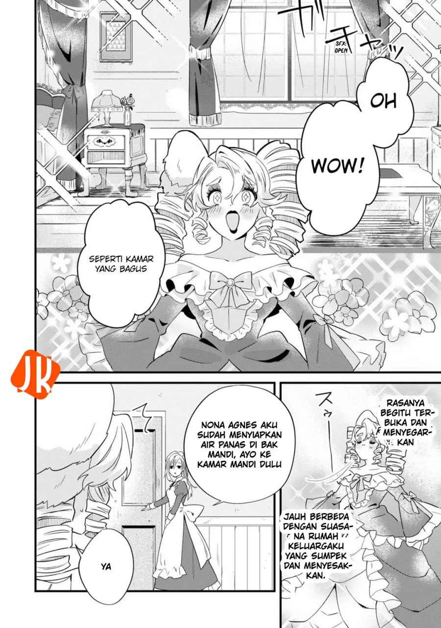 Imokusa Reijou desu ga Akuyaku Reisoku wo Tasuketara Kiniiraremashita Chapter 02 Bahasa Indonesia