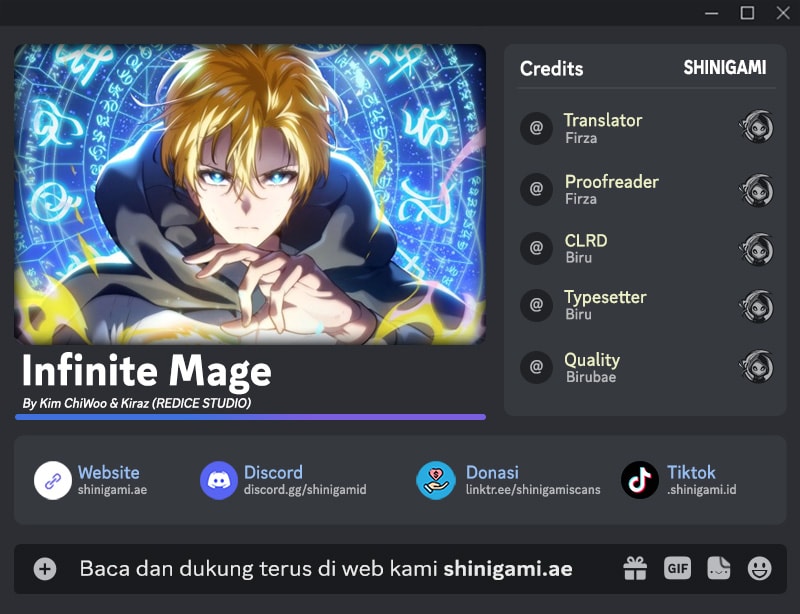 Infinite Mage Chapter 142 Bahasa Indonesia