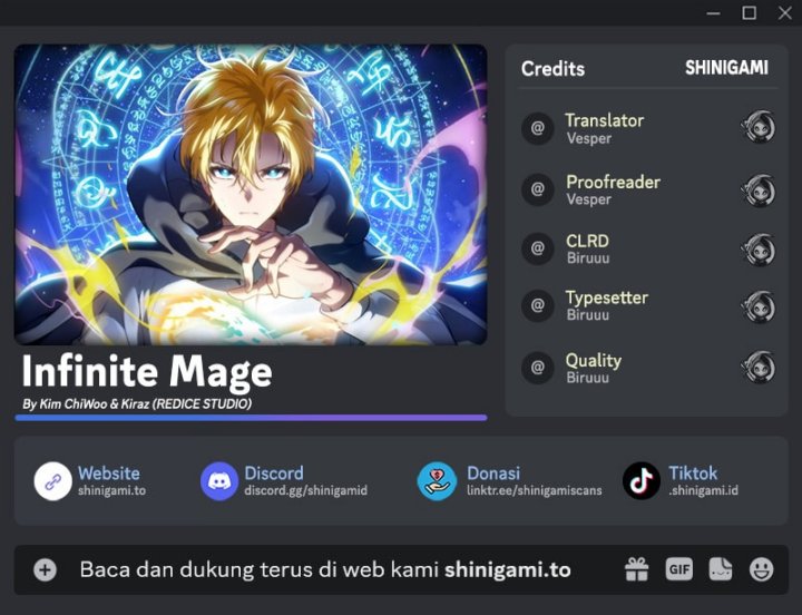 Infinite Mage Chapter 149 Bahasa Indonesia