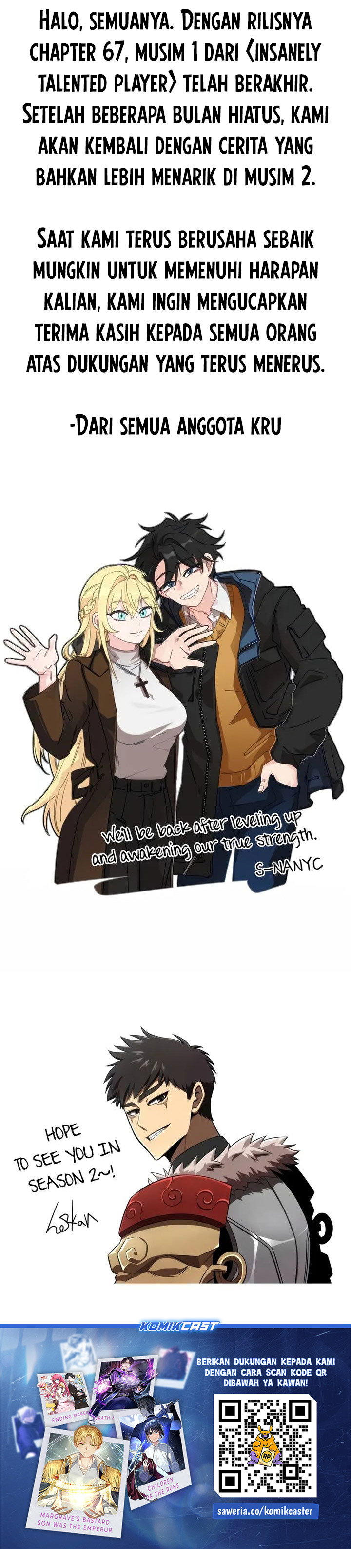 Insanely-Talented Player Chapter 67 Bahasa Indonesia