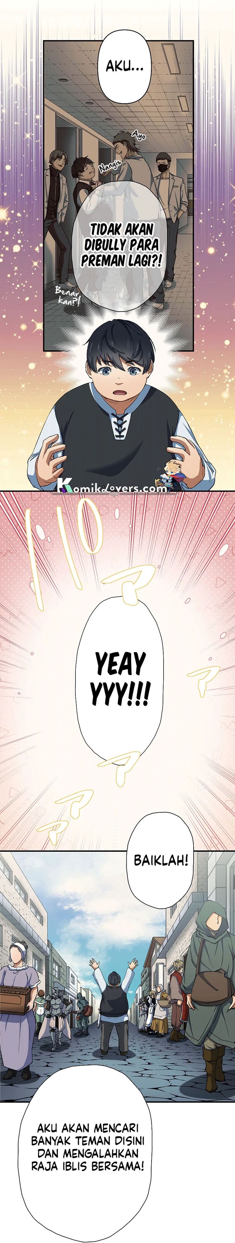 Introvert Who Returns to Another World, Become The King of Delinquents Chapter 01 Bahasa Indonesia