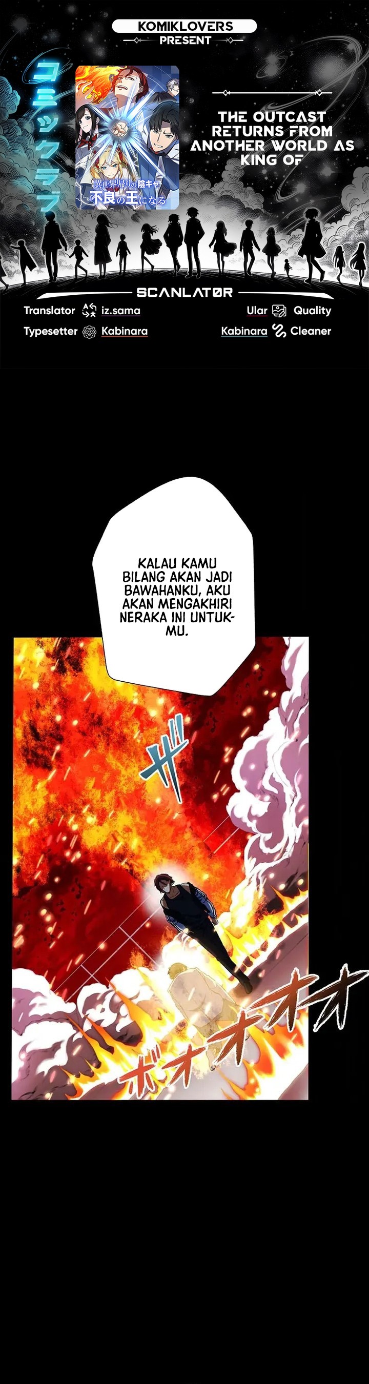Introvert Who Returns to Another World, Become The King of Delinquents Chapter 09 Bahasa Indonesia