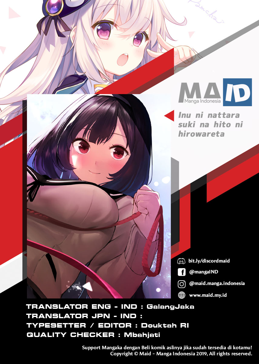 Inu ni nattara suki na hito ni hirowareta Chapter 02 Bahasa Indonesia