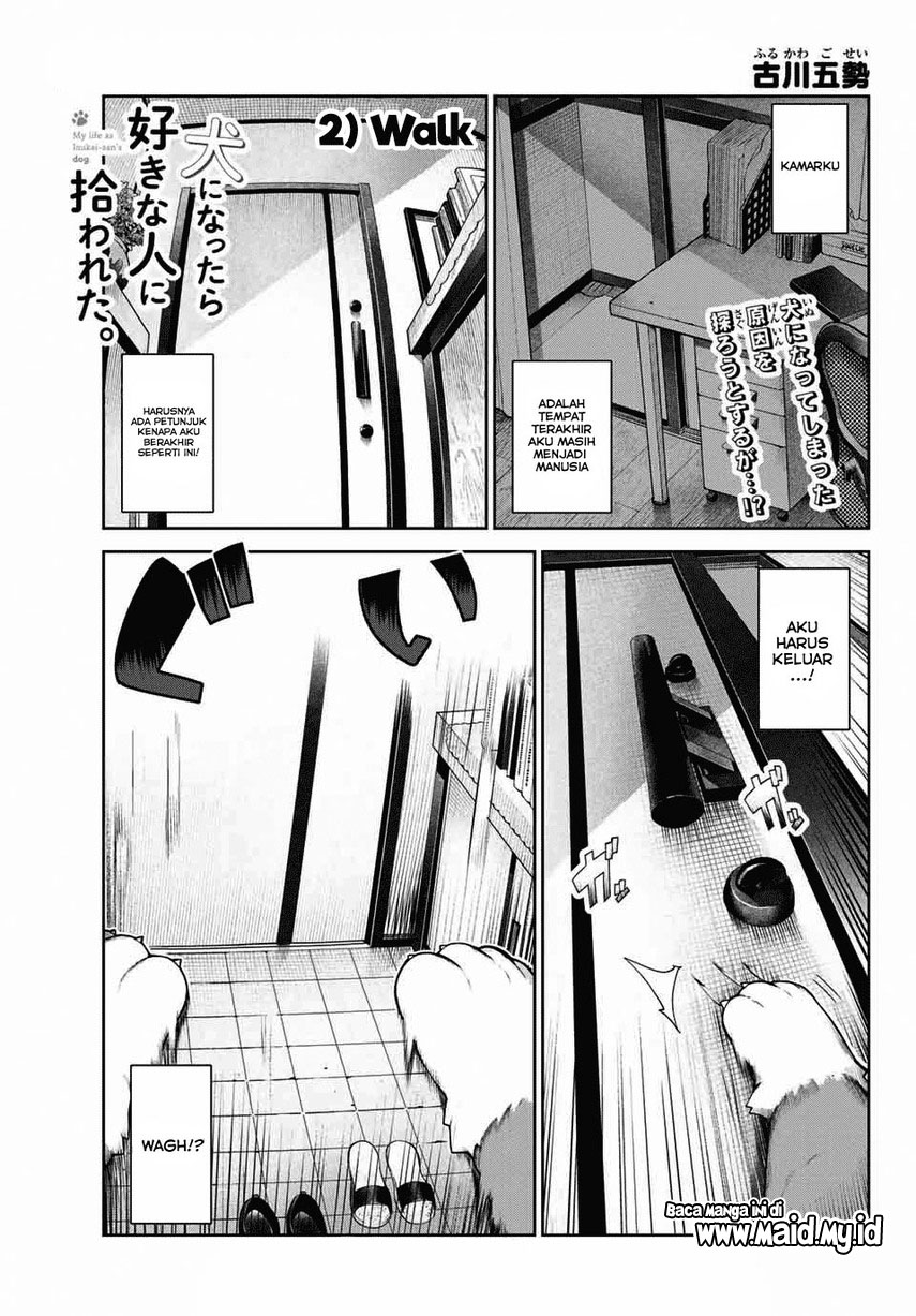 Inu ni nattara suki na hito ni hirowareta Chapter 02 Bahasa Indonesia