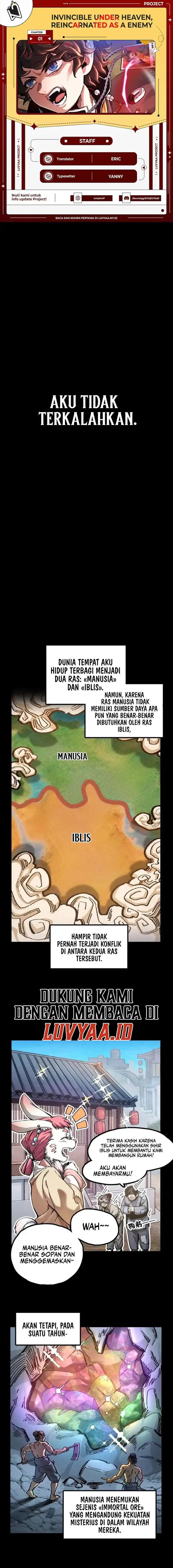 Invincible Under Heaven: Reborn as the Enemy chapter 1