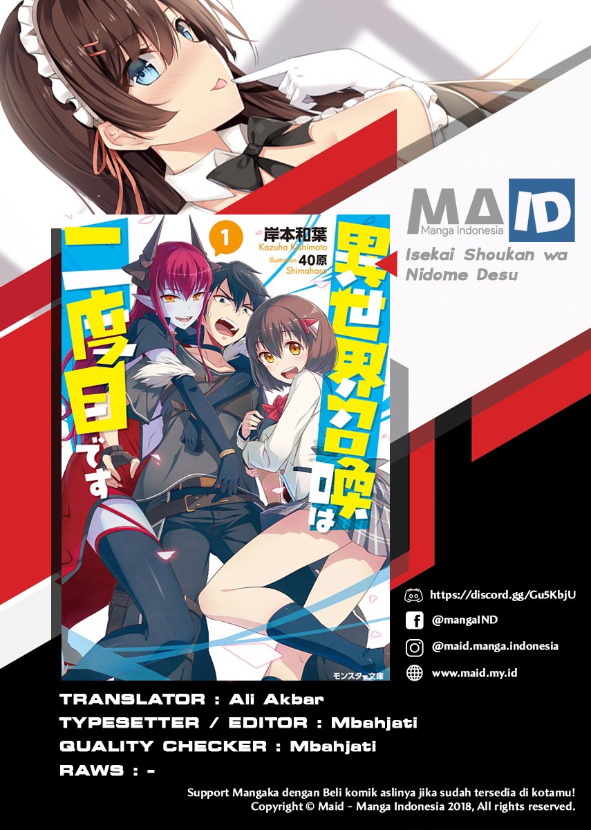 Isekai Shoukan wa Nidome Desu Chapter 05 Bahasa Indonesia