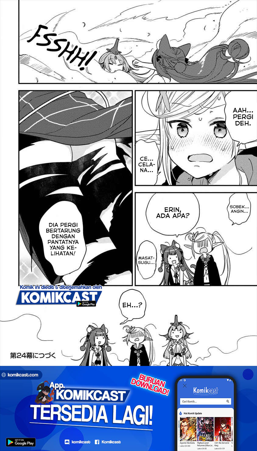 Isekai de Kojiin wo Hiraita kedo, Naze ka Darehitori Sudatou to Shinai Ken Chapter 23 Bahasa Indonesia
