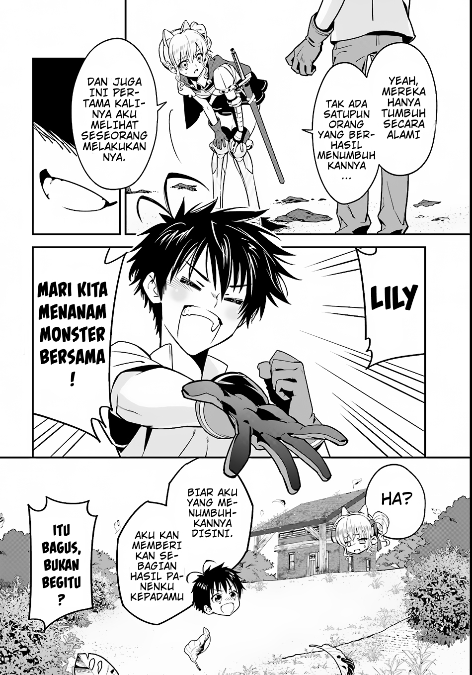 Isekai desu ga Mamono Saibai shiteimasu. Chapter 01 Bahasa Indonesia