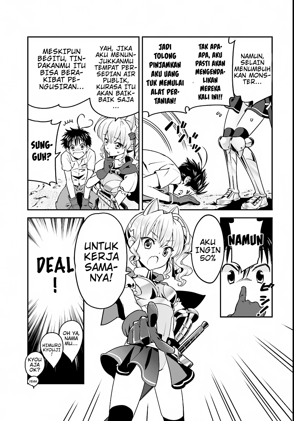 Isekai desu ga Mamono Saibai shiteimasu. Chapter 01 Bahasa Indonesia