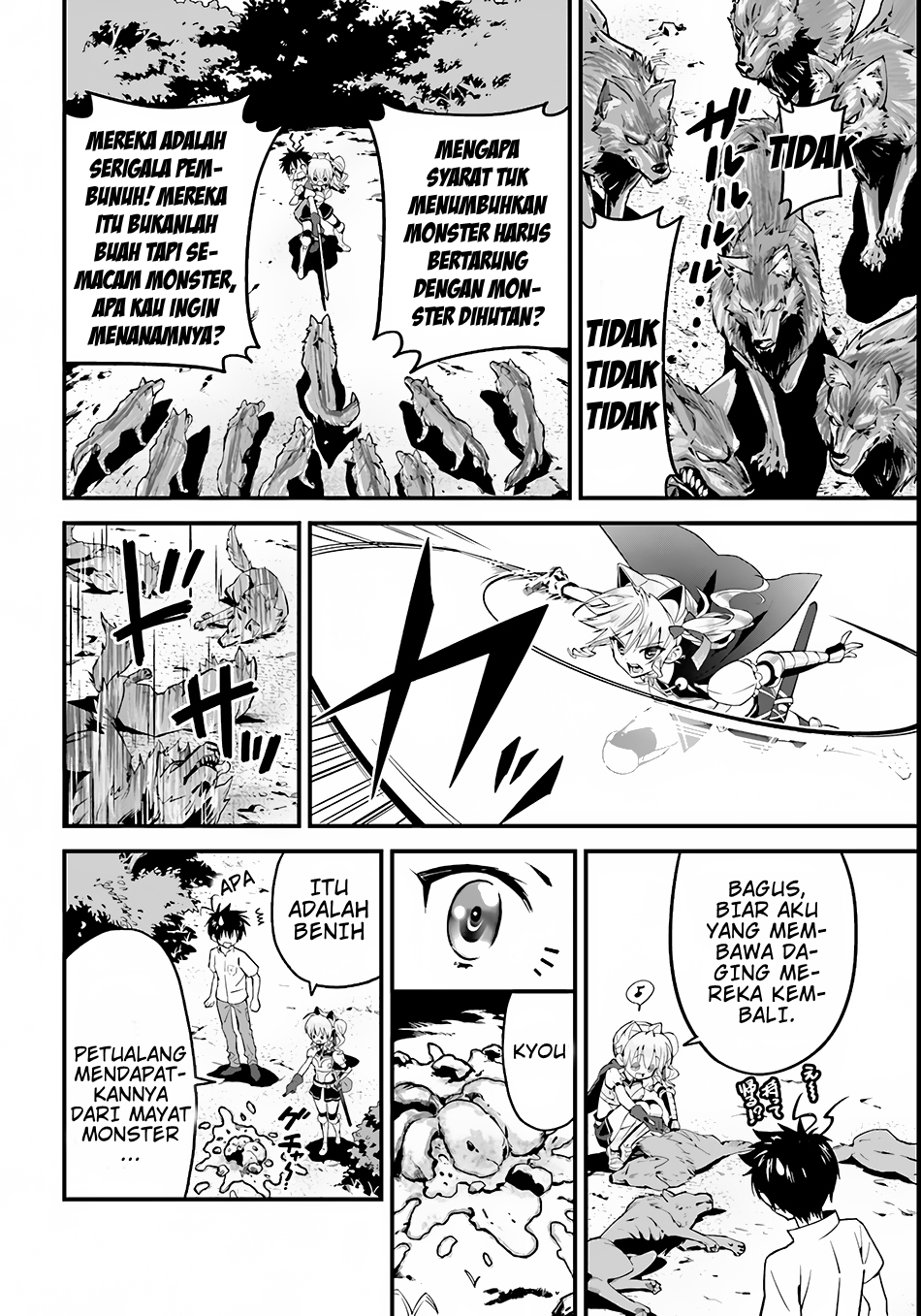 Isekai desu ga Mamono Saibai shiteimasu. Chapter 01 Bahasa Indonesia