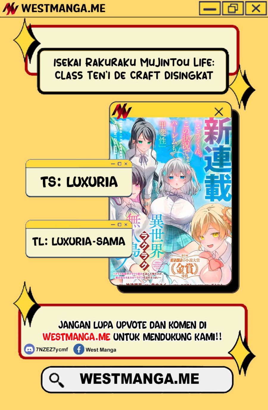 Isekai Rakuraku Mujintou Life Chapter 01 Bahasa Indonesia