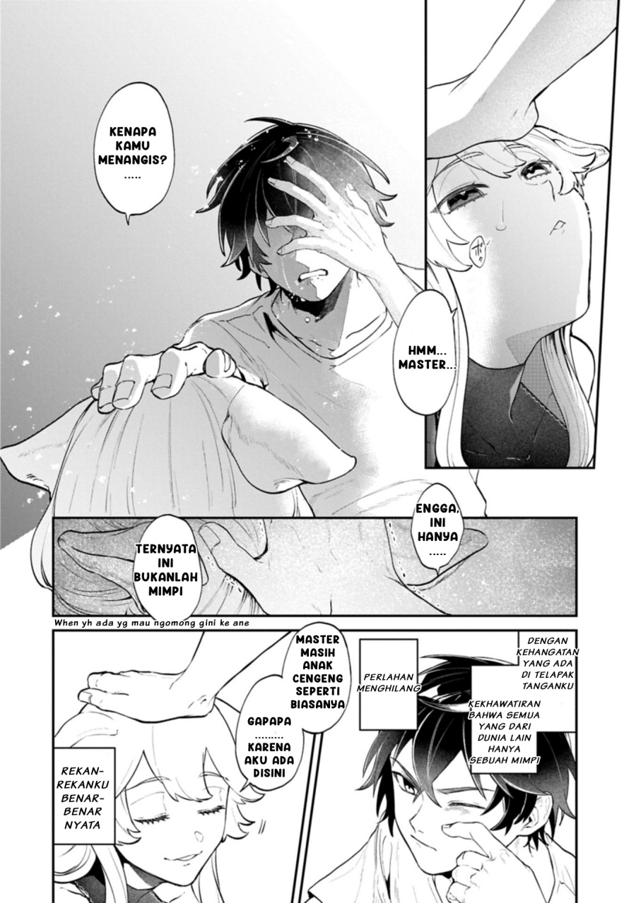 Isekai Summoner, Shinwa no Kaibutsu-tachi to Gendai de Musou suru: Uragirareta Moto Eiyuu wa, Aikasaname na Nakama to Heiwa ni Kurashitai Chapter 01 Bahasa Indonesia