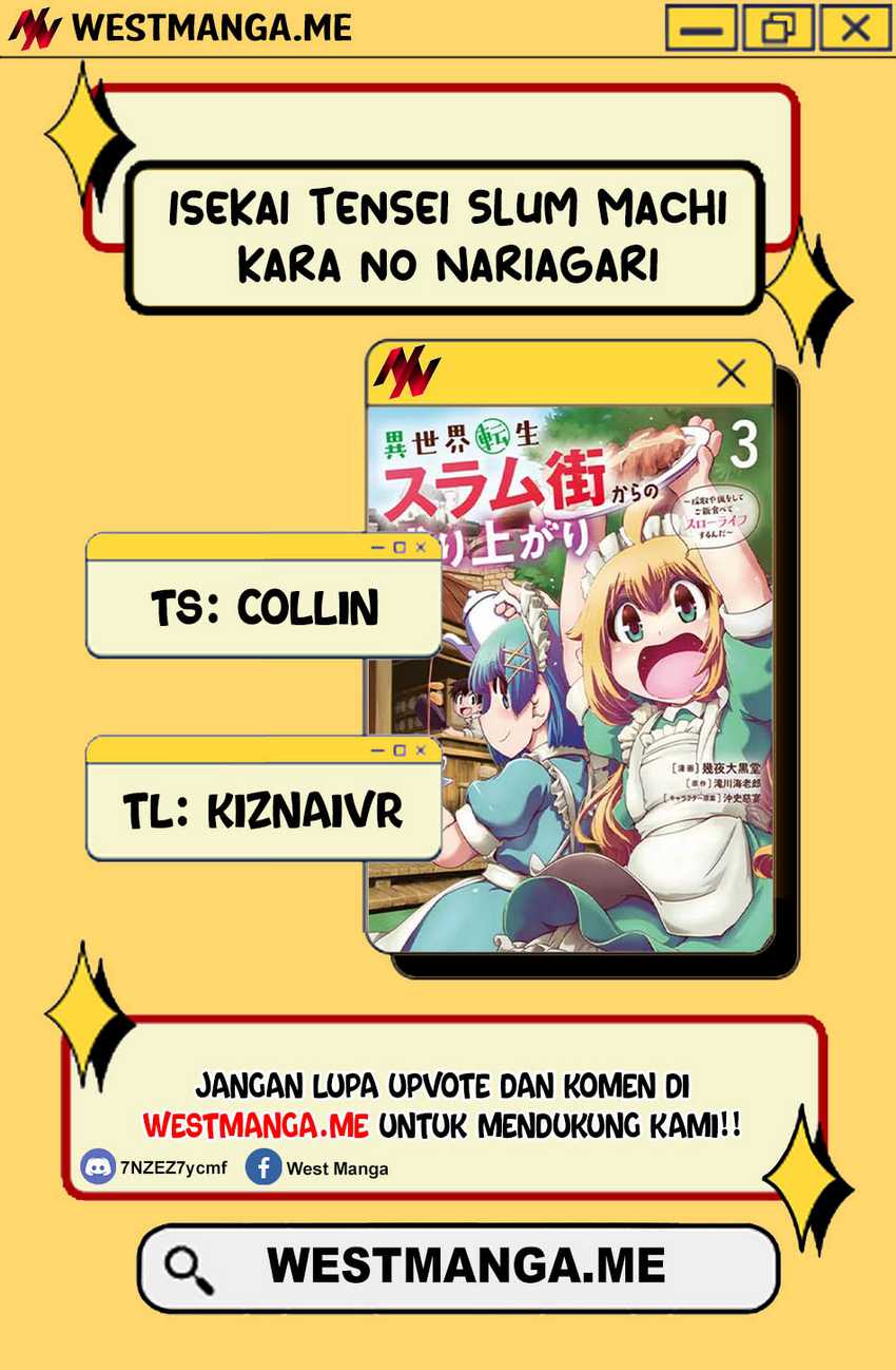 Isekai Tensei Slum Machi kara no Nariagari – Saishuya Ryou wo shite Gohan Tabete Slow Life surun da chapter 6