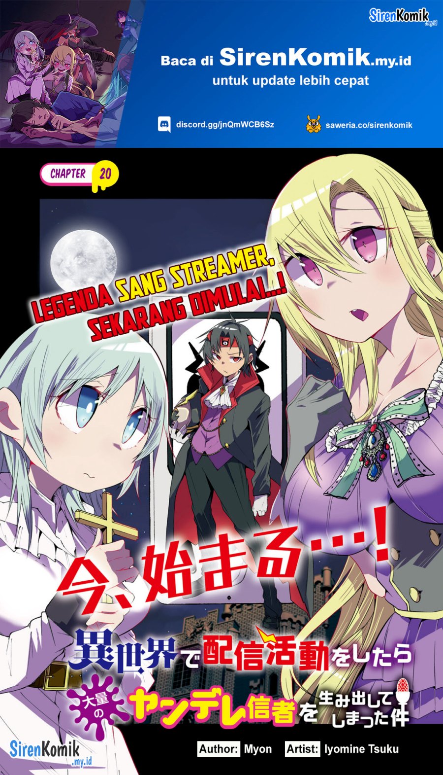 Isekai de Haishin Katsudou wo Shitara Tairyou no Yandere Shinja wo Umidashite Shimatta Ken chapter 20