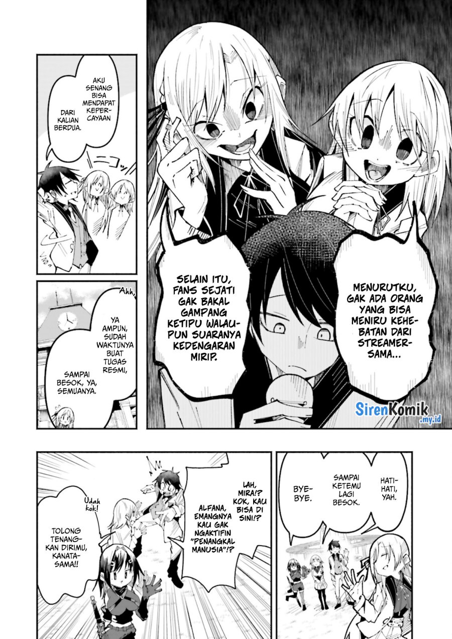 Isekai de Haishin Katsudou wo Shitara Tairyou no Yandere Shinja wo Umidashite Shimatta Ken Chapter 25 Bahasa Indonesia