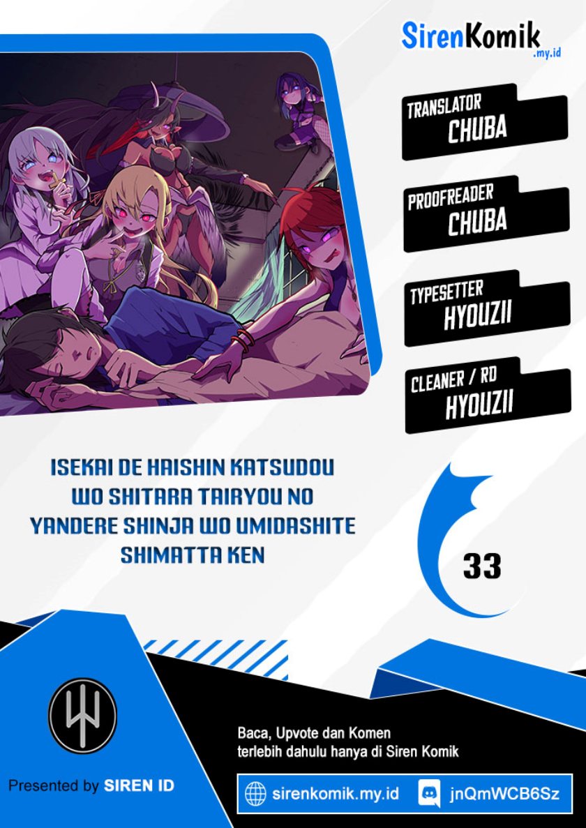 Isekai de Haishin Katsudou wo Shitara Tairyou no Yandere Shinja wo Umidashite Shimatta Ken Chapter 33 Bahasa Indonesia