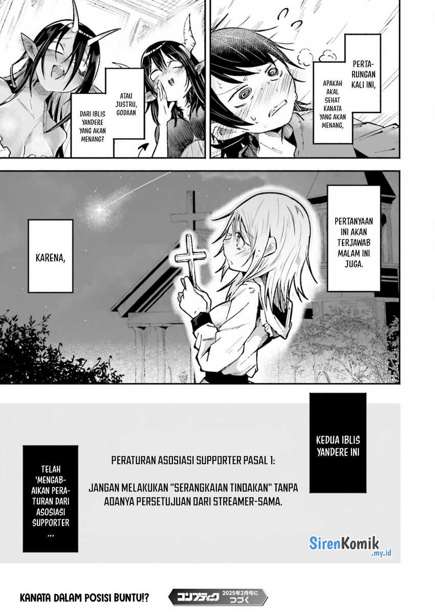 Isekai de Haishin Katsudou wo Shitara Tairyou no Yandere Shinja wo Umidashite Shimatta Ken Chapter 43 Bahasa Indonesia