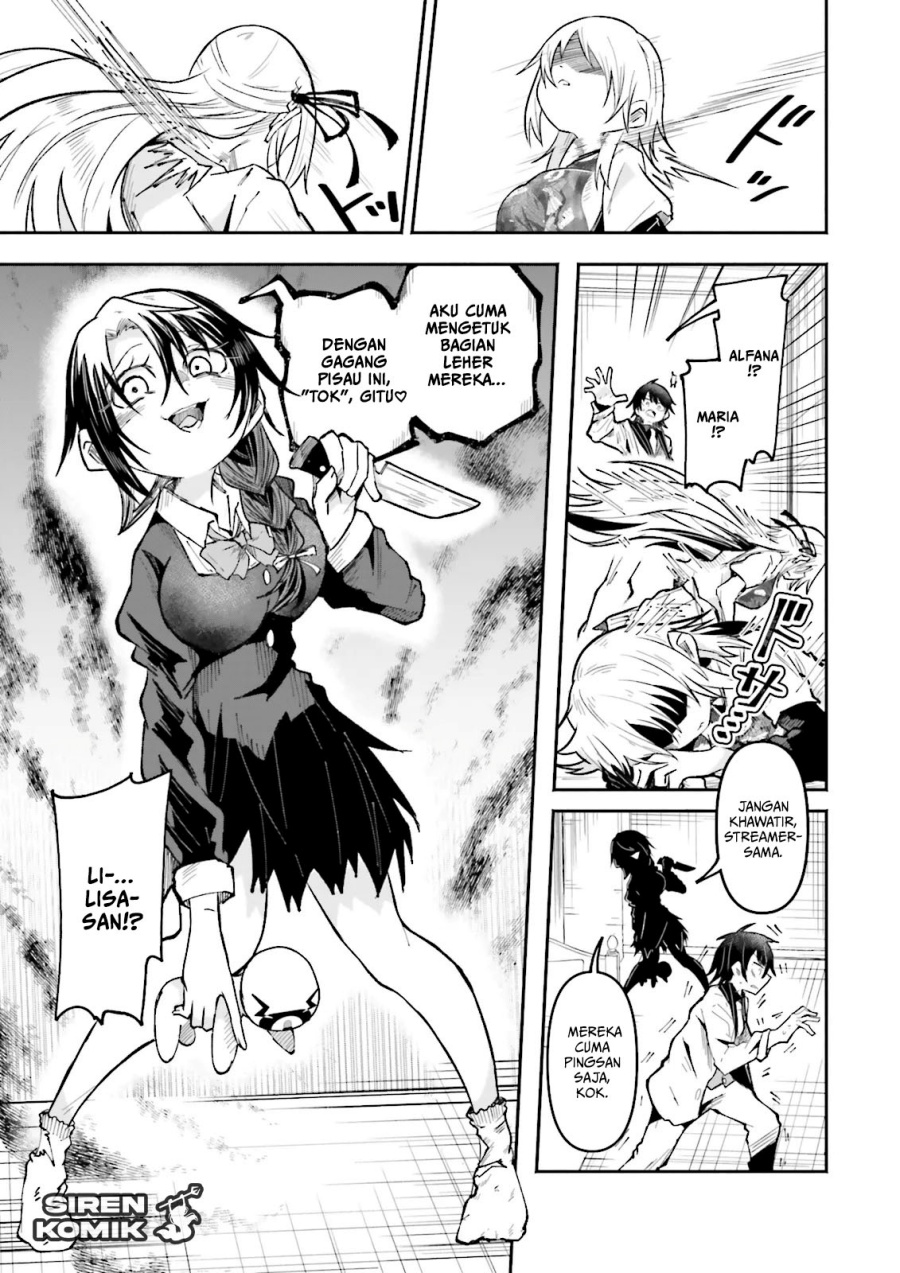 Isekai de Haishin Katsudou wo Shitara Tairyou no Yandere Shinja wo Umidashite Shimatta Ken Chapter 48 Bahasa Indonesia