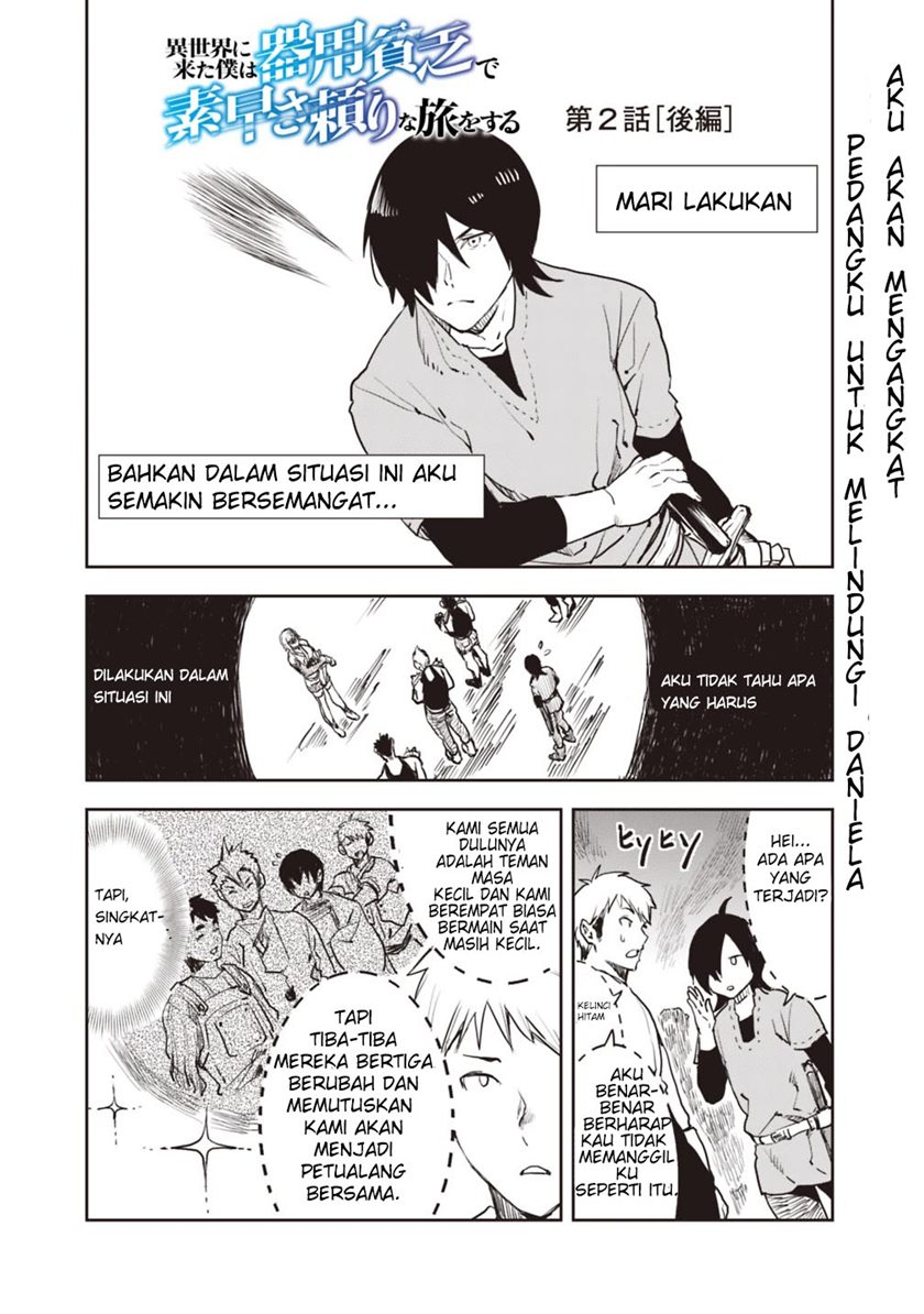 Isekai ni Kita Boku wa Kiyoubinbode Subaya-sa Tayorina Tabi o Suru chapter 2