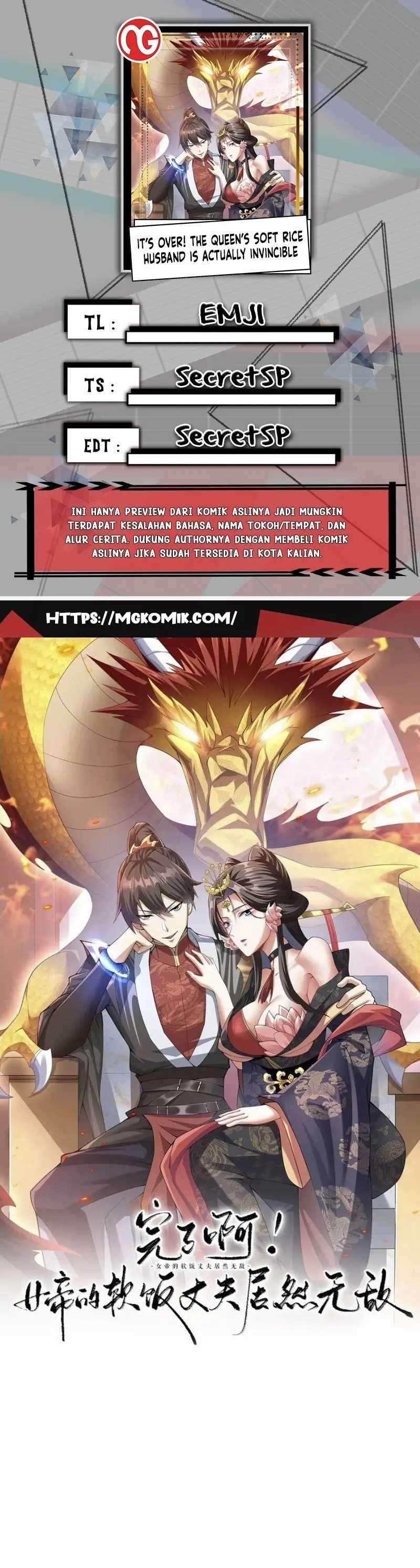 It’s Over! The Queen’s Soft Rice Husband is Actually Invincible Chapter 127 Bahasa Indonesia