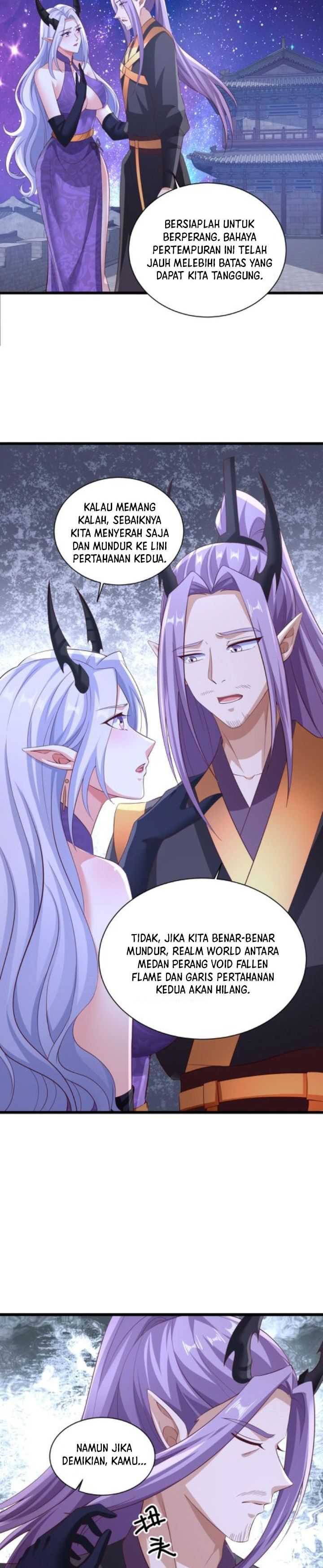 It’s Over! The Queen’s Soft Rice Husband is Actually Invincible Chapter 281 Bahasa Indonesia
