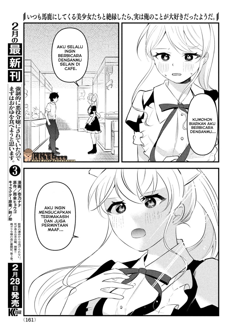 Itsumo Baka ni shitekuru Bishoujo-tachi to Zetsuen shitara, Jitsu wa Ore no Koto ga Daisuki Datta you da Chapter 07 Bahasa Indonesia
