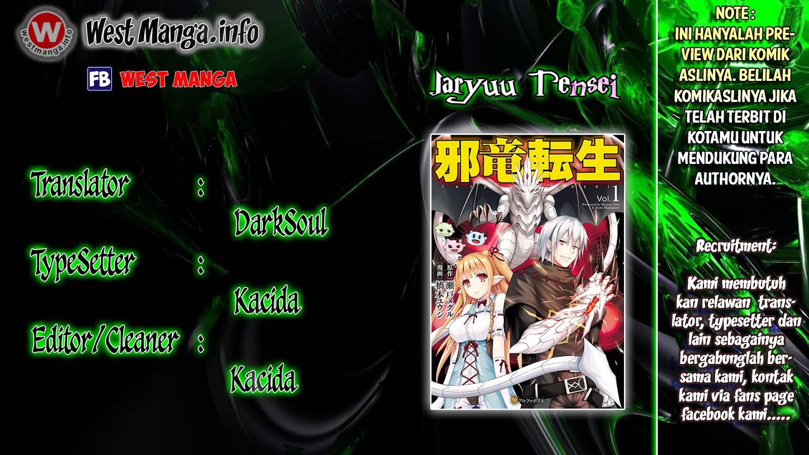 Jaryuu Tensei Chapter 15 Bahasa Indonesia