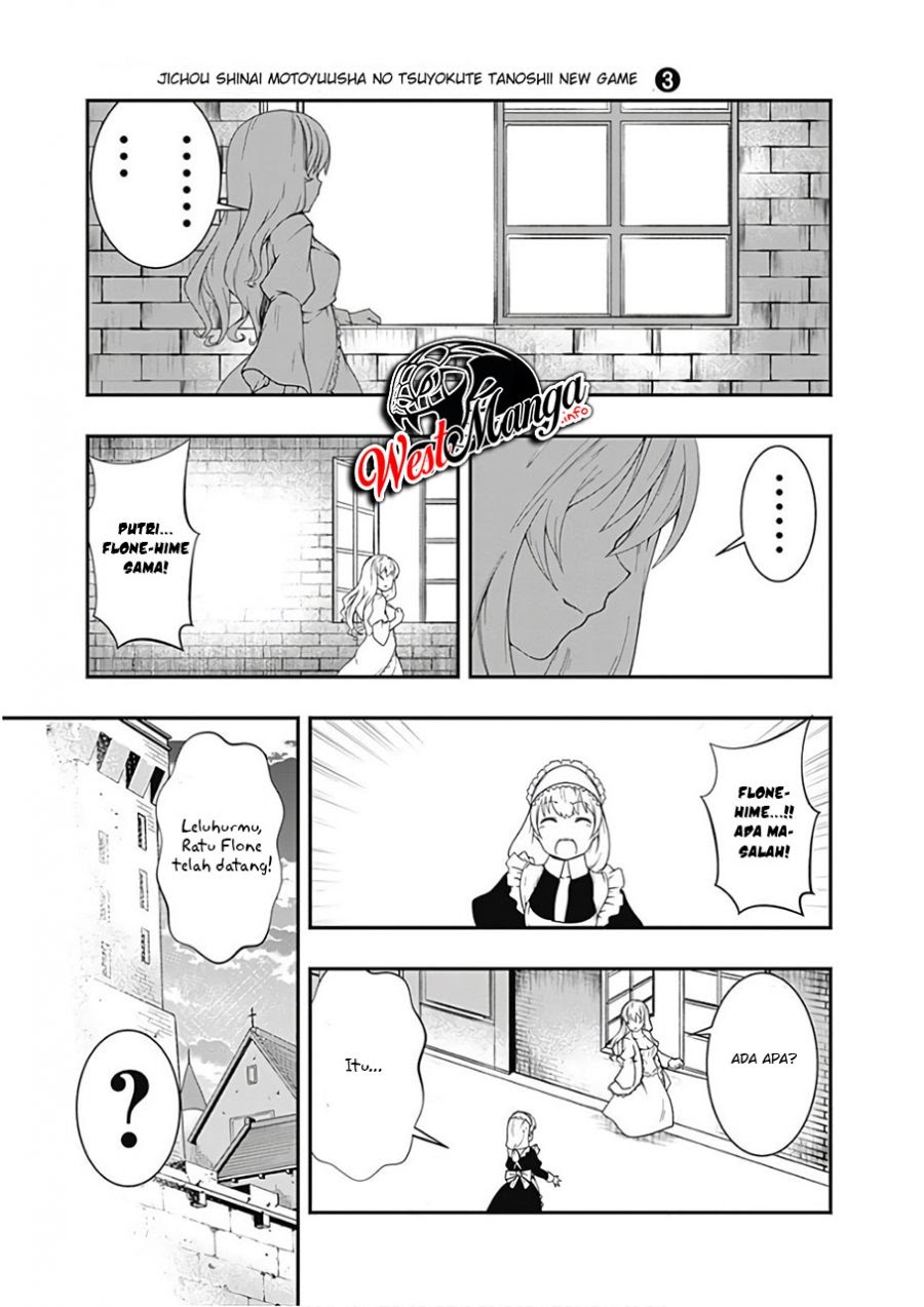 Jichou shinai Motoyuusha no Tsuyokute Tanoshii New Game Chapter 34 Bahasa Indonesia