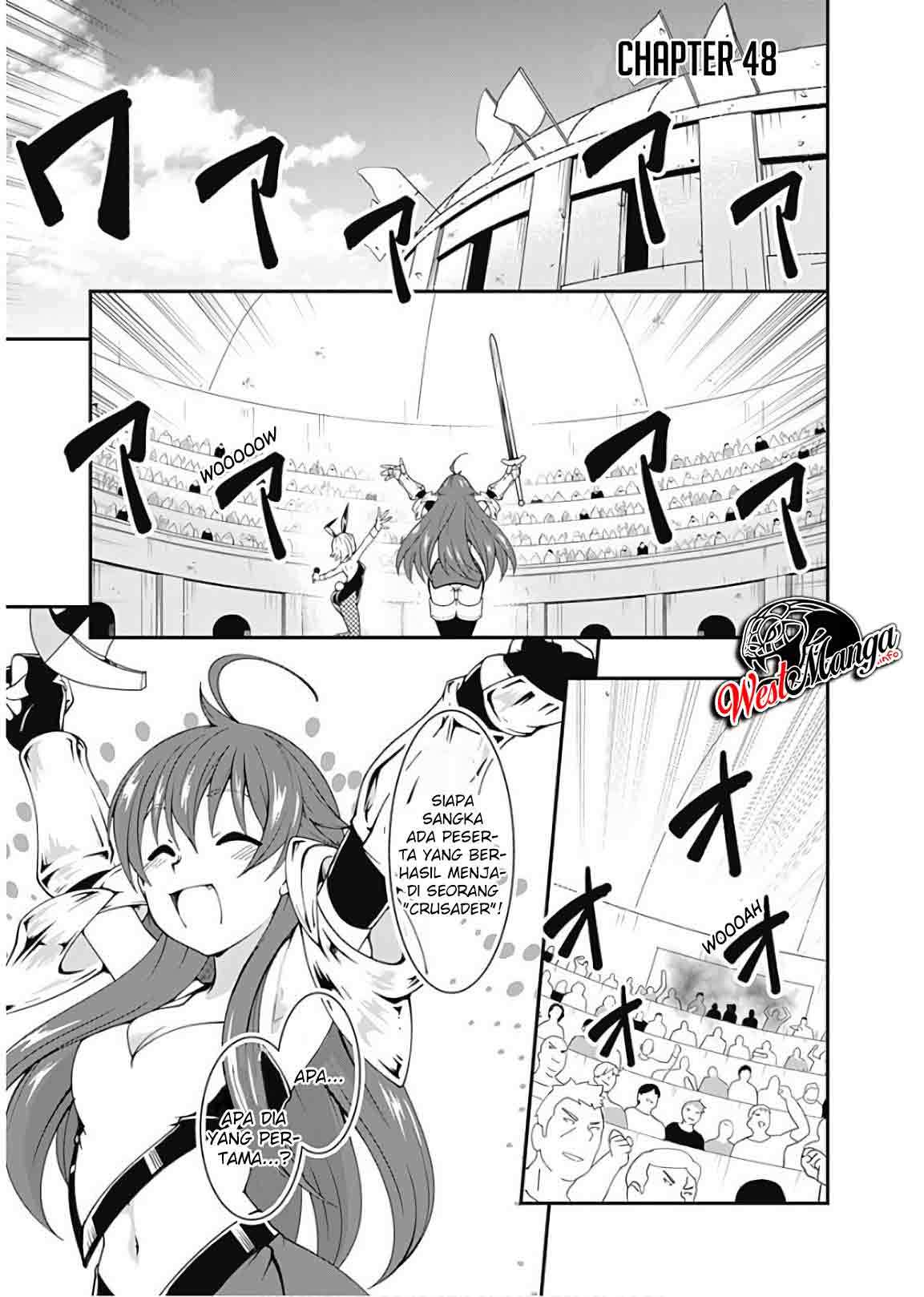 Jichou shinai Motoyuusha no Tsuyokute Tanoshii New Game Chapter 48 Bahasa Indonesia