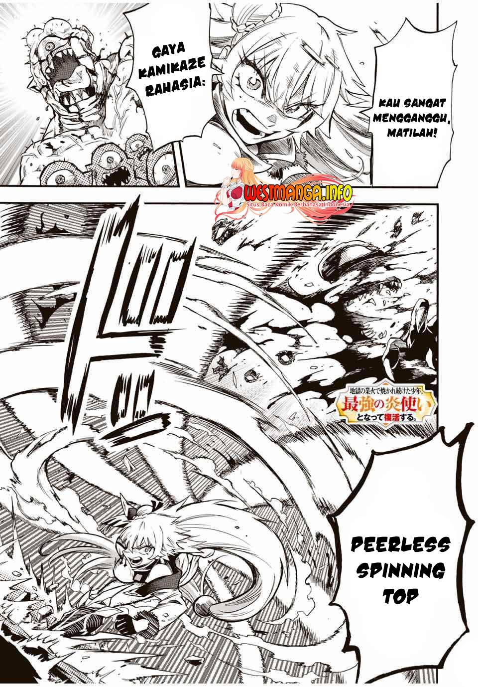 Jigoku no Gouka de Yaka re Tsuzuketa Shounen. Saikyou no Honou Tsukai to Natte Fukkatsu Suru. chapter 58