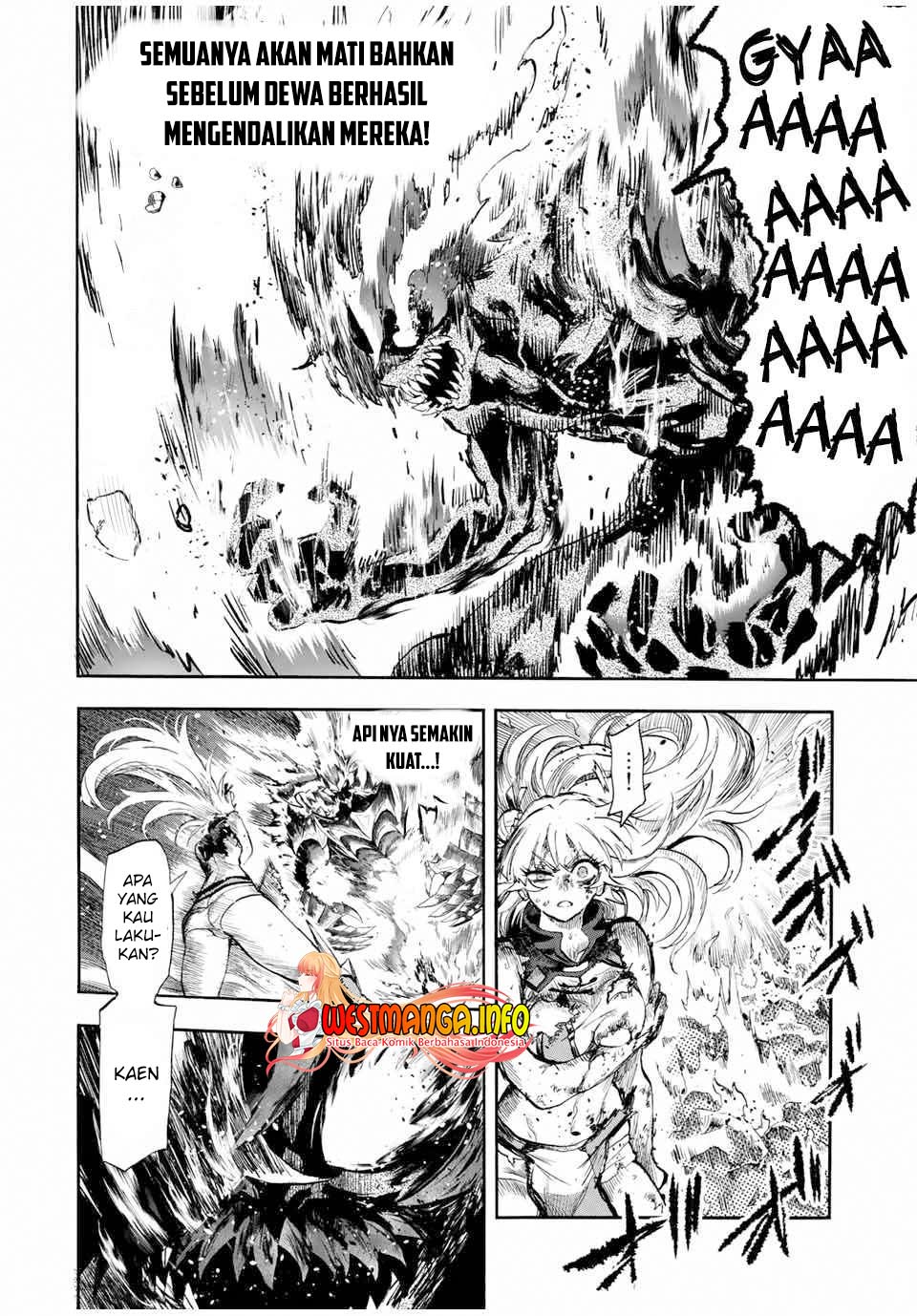 Jigoku no Gouka de Yaka re Tsuzuketa Shounen. Saikyou no Honou Tsukai to Natte Fukkatsu Suru. chapter 96