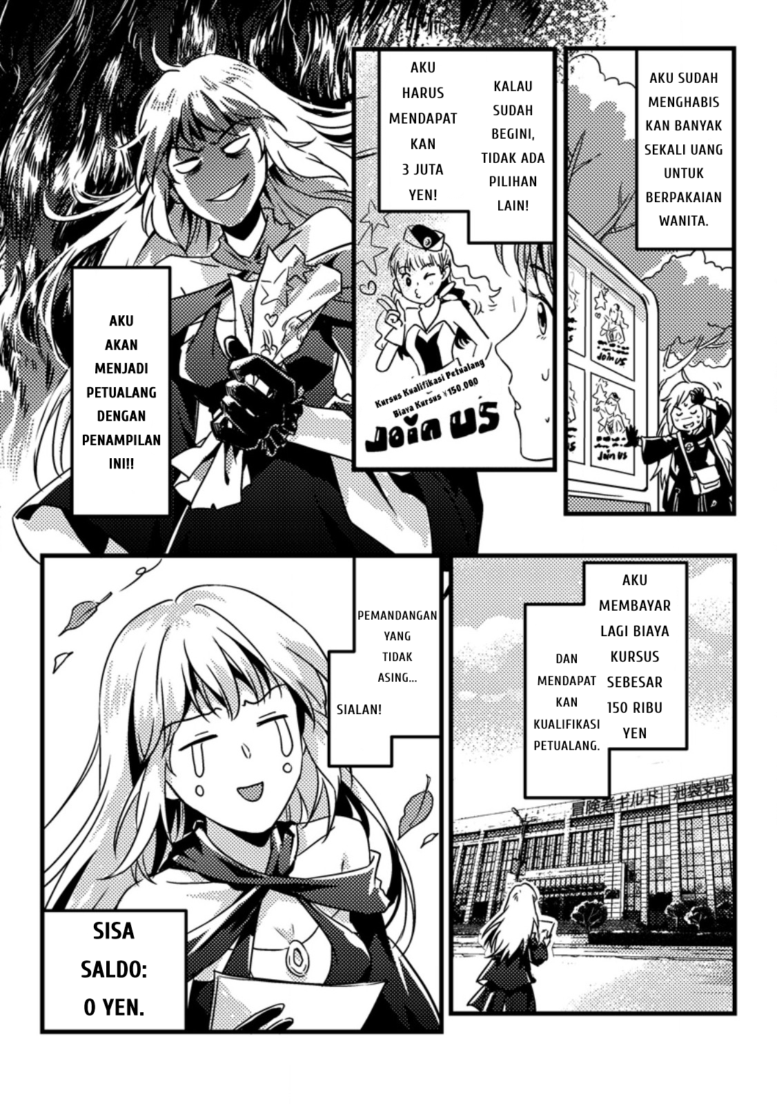Jigoku no Sata mo Ougon Shidai Chapter 02 Bahasa Indonesia