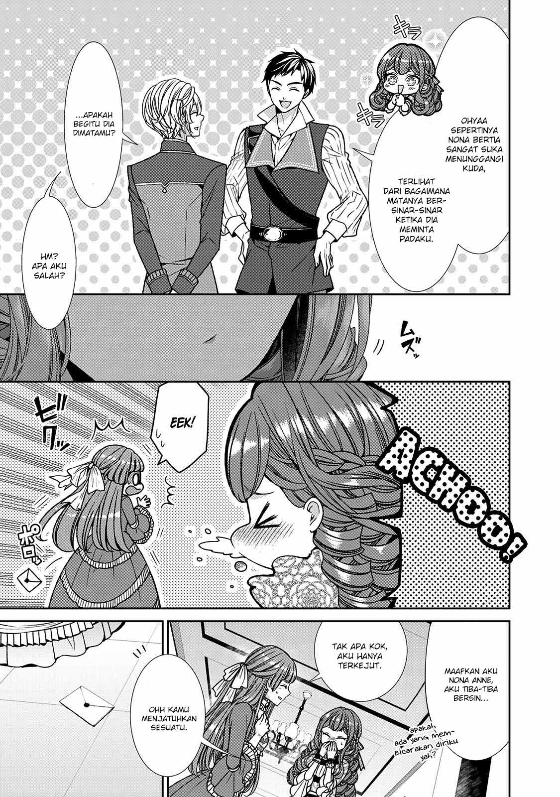 Jishou Akuyaku Reijou na Konyakusha no Kansatsu Kiroku Chapter 08 Bahasa Indonesia