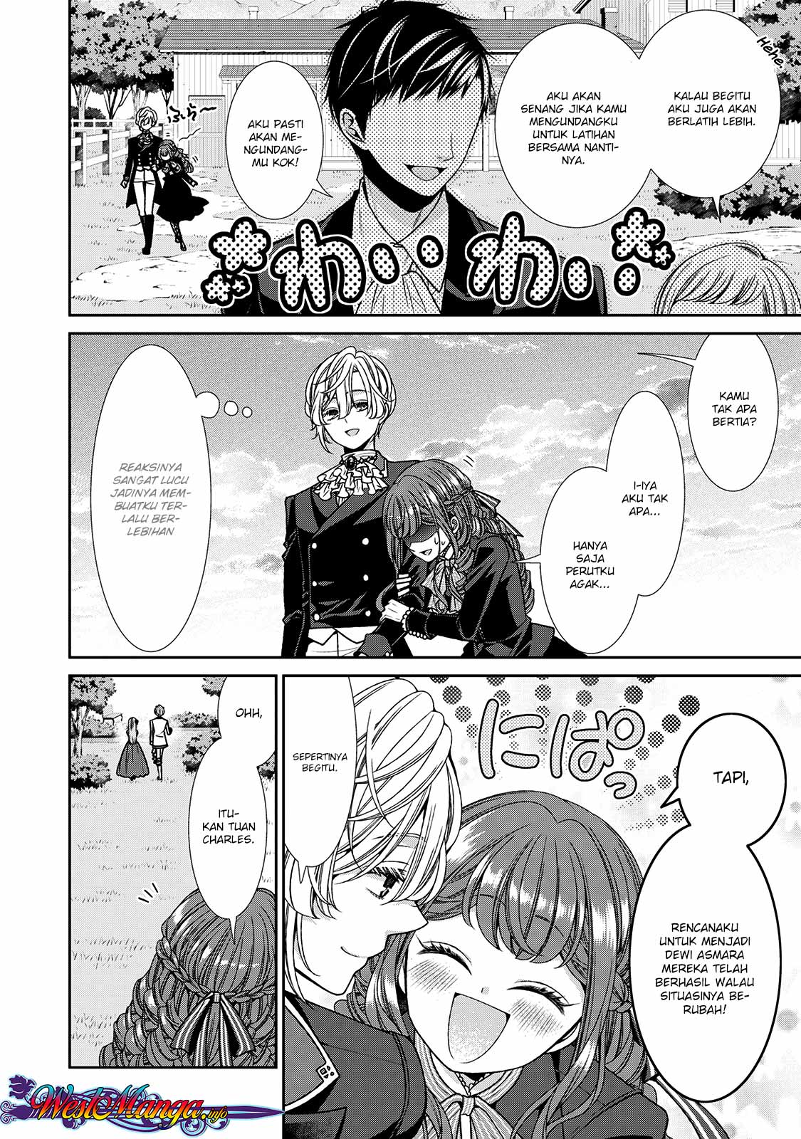 Jishou Akuyaku Reijou na Konyakusha no Kansatsu Kiroku Chapter 08 Bahasa Indonesia