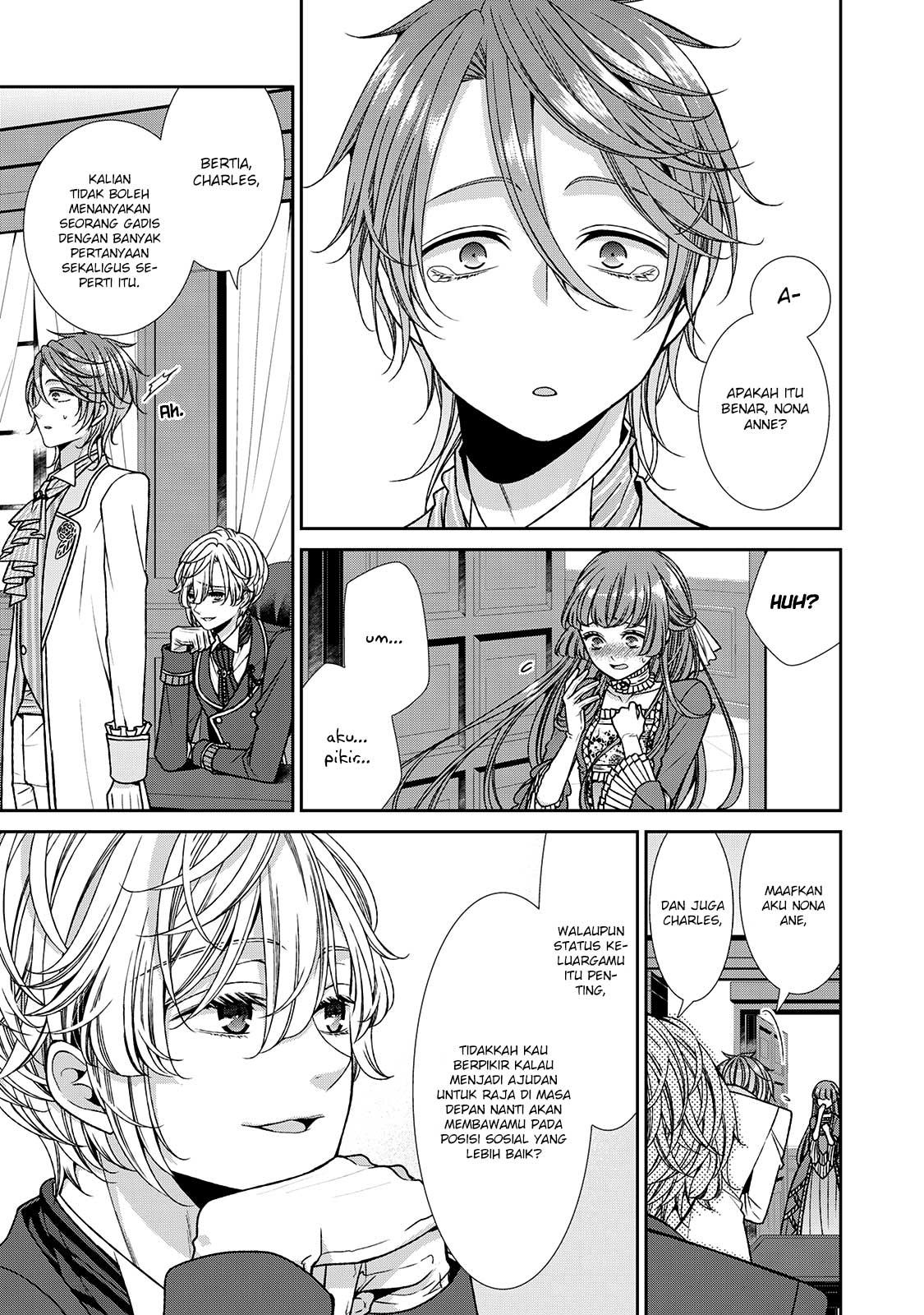 Jishou Akuyaku Reijou na Konyakusha no Kansatsu Kiroku Chapter 08 Bahasa Indonesia